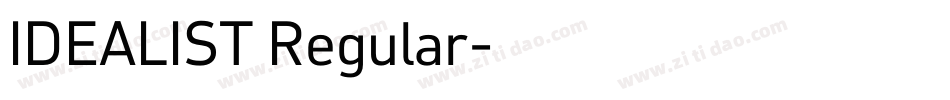 IDEALIST Regular字体转换